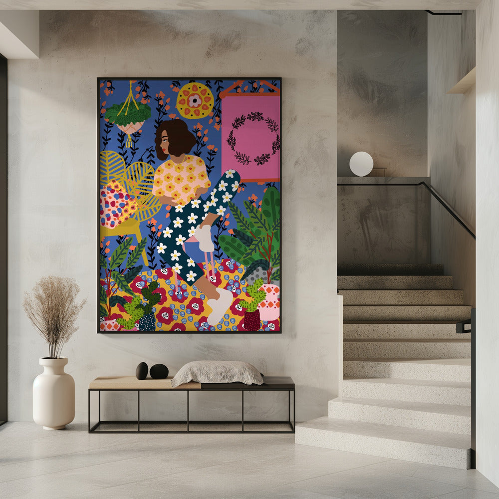 Floral Retreat Mädchen | Poster