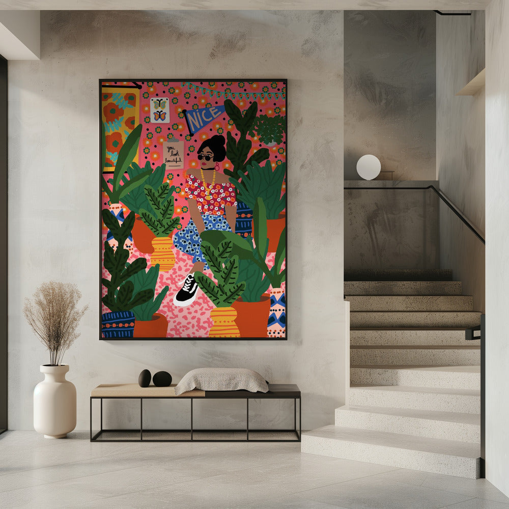 Florales Studentenzimmer | Poster