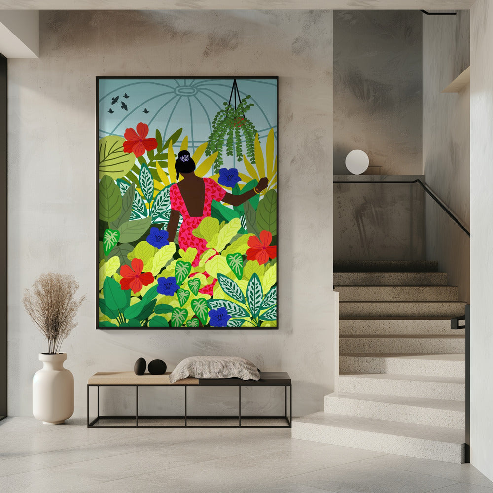 Spaziergang in meinem Gewächshaus | Poster
