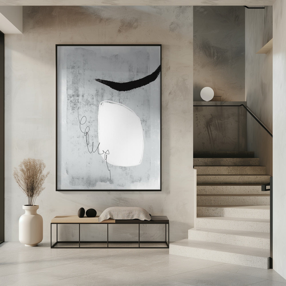 Minimalistisches Design mit Grautönen | Poster