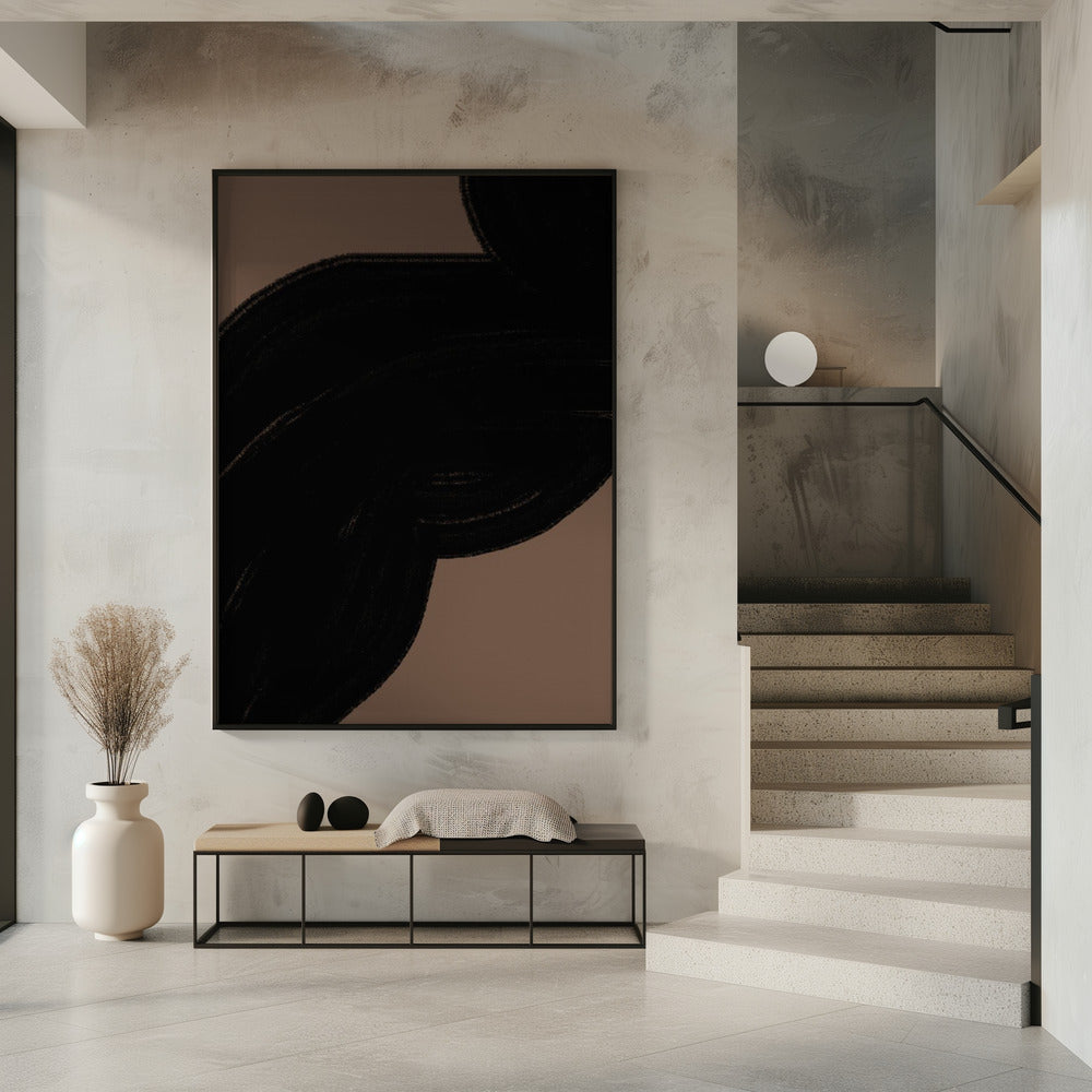 Dark Flow on Brown | Poster