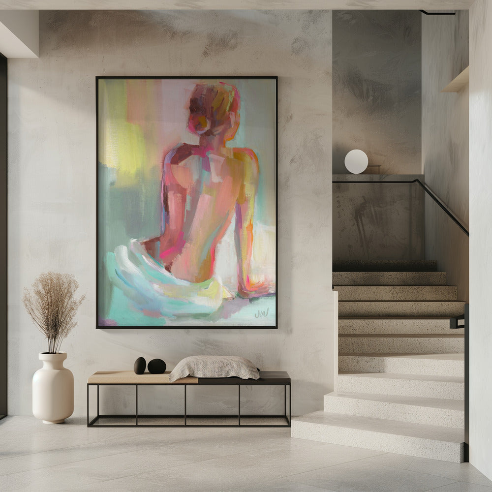 Frau posiert | Poster