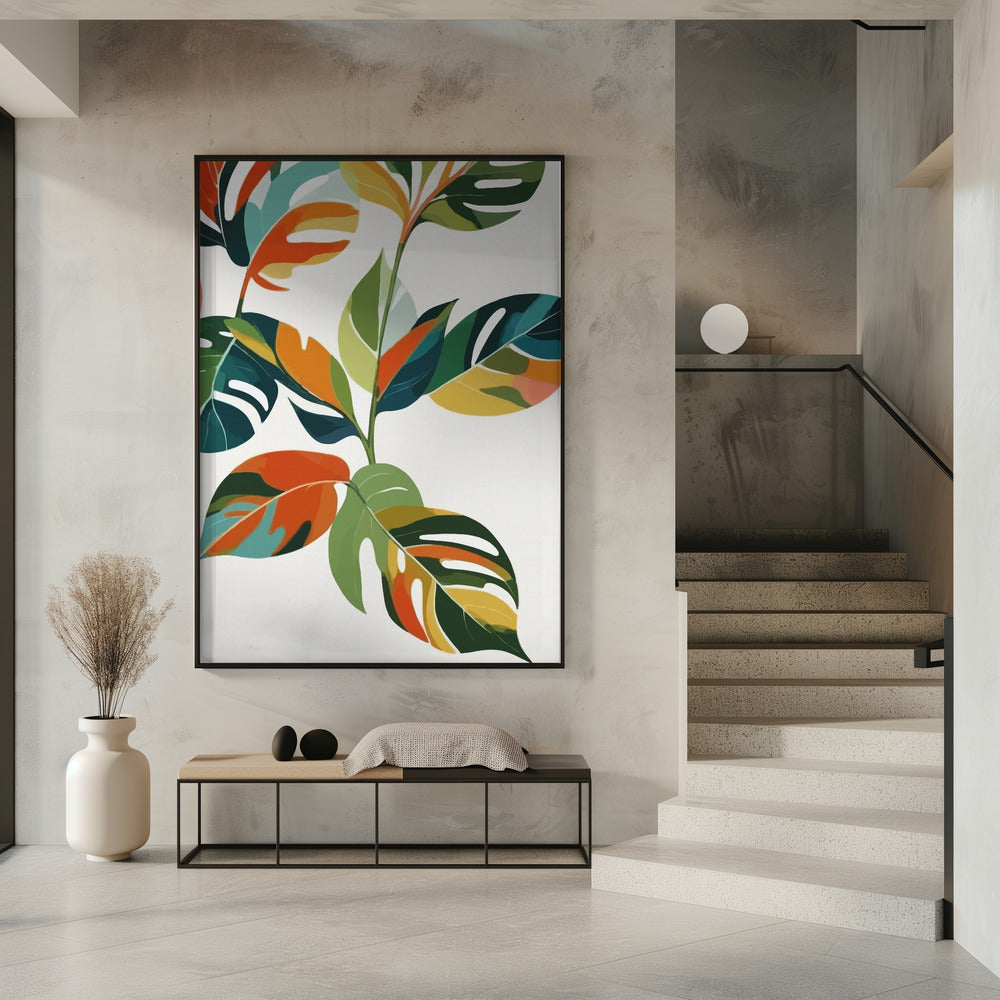 Botanische Feier der Farbe | Poster