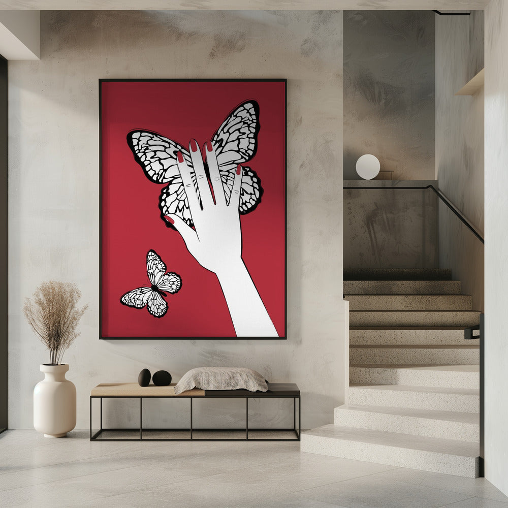 Holding a Butterfly | Poster