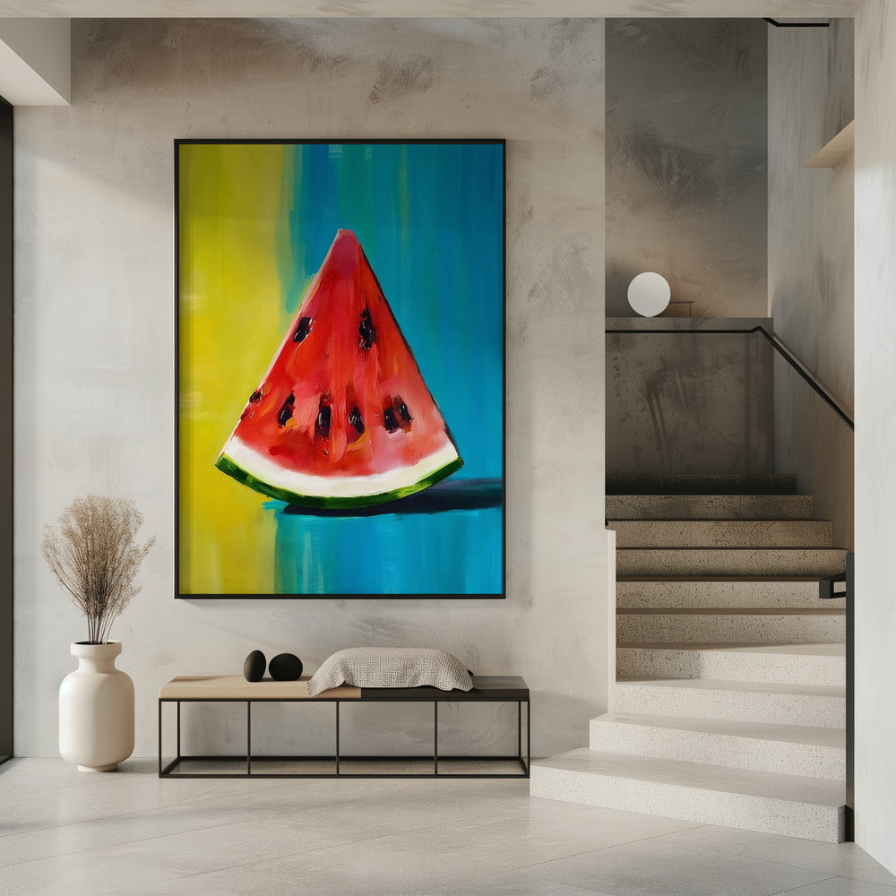 Wassermelonenscheibe | Poster