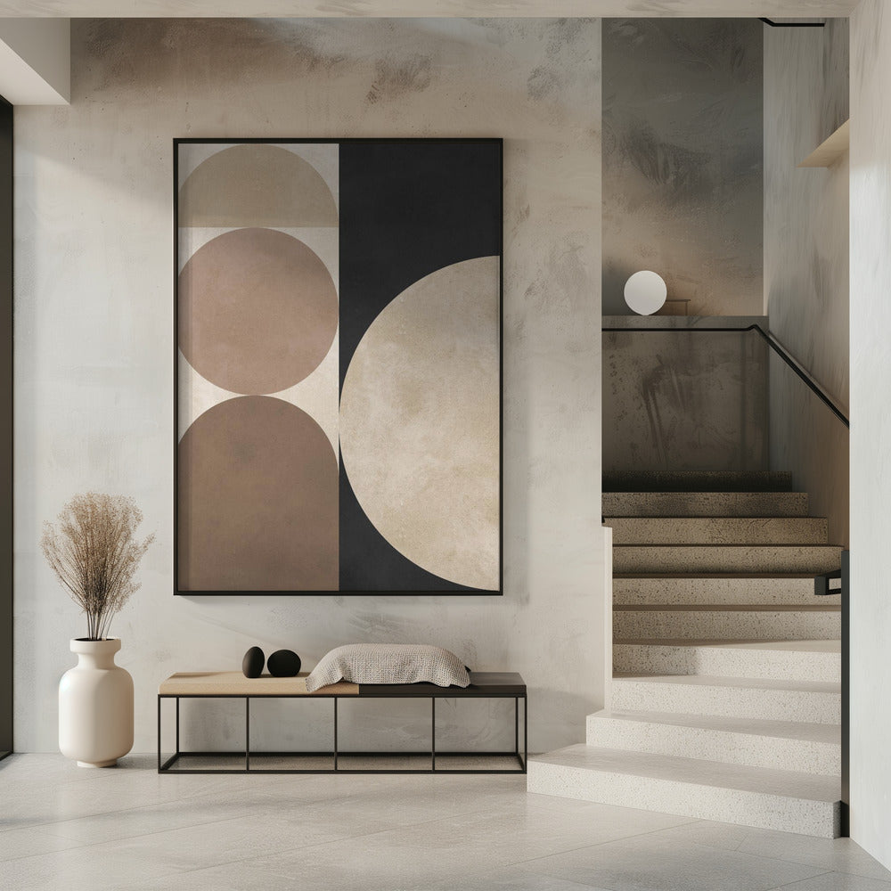 Braune Geometrie 5 | Poster