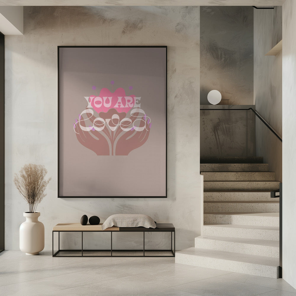 Du wirst geliebt Latte | Poster