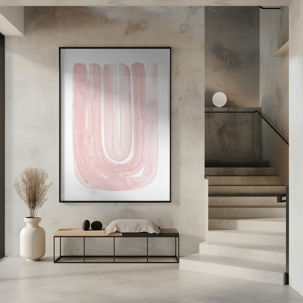 Abstract Blush Curves | Poster