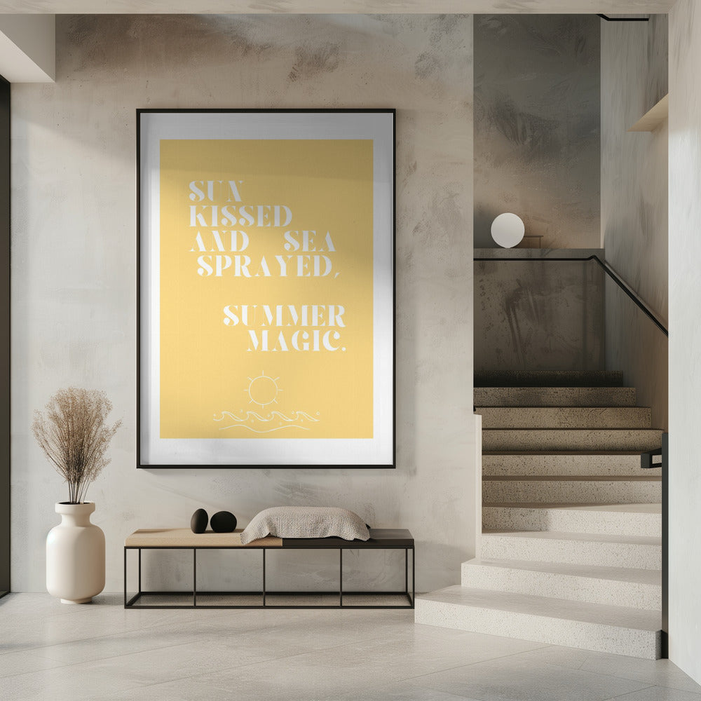 Sommerzauber, Zitat + Illustration | Poster