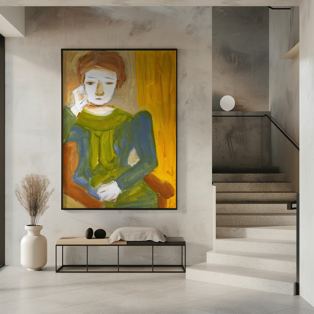 Denkende Dame | Poster