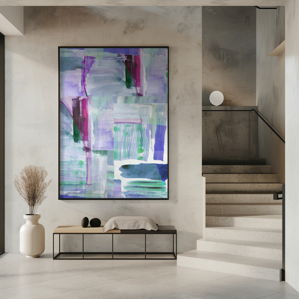 Pflaume Lila Flieder Abstrakt 1 | Poster