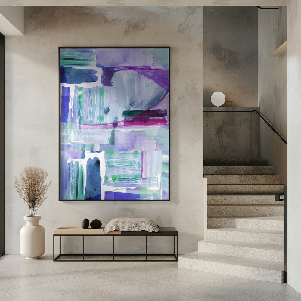 Plum Purple Lilac Abstract 2 | Poster