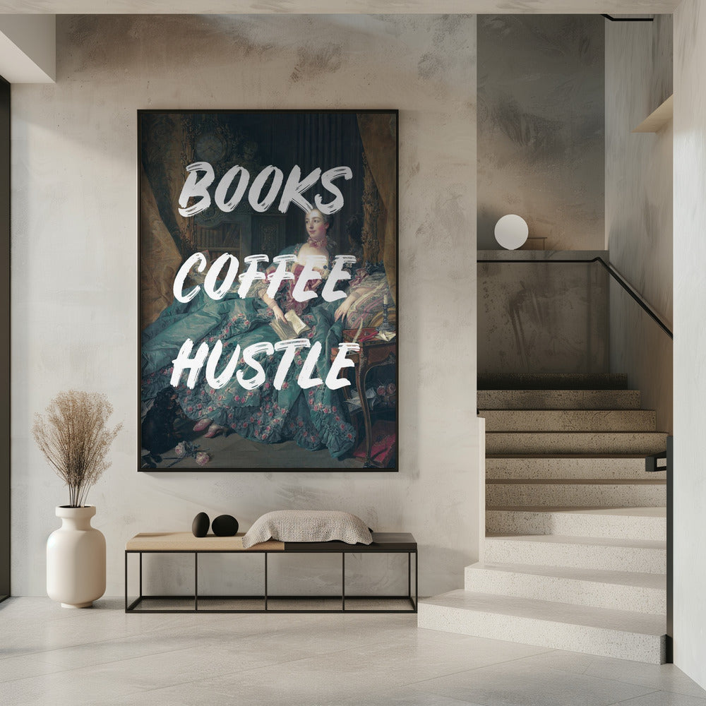 Bücherkaffeeweiß Ratioiso | Poster