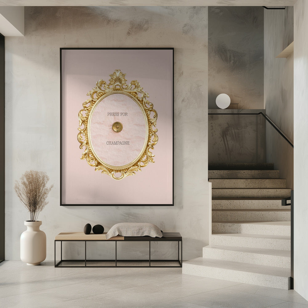 Presse für Champagnerrosa | Poster