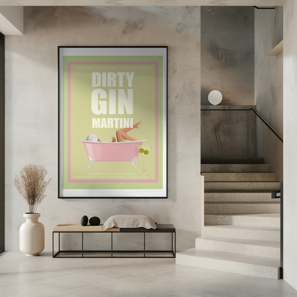 Jlr Cocktails - Dirty Gin Martini | Poster