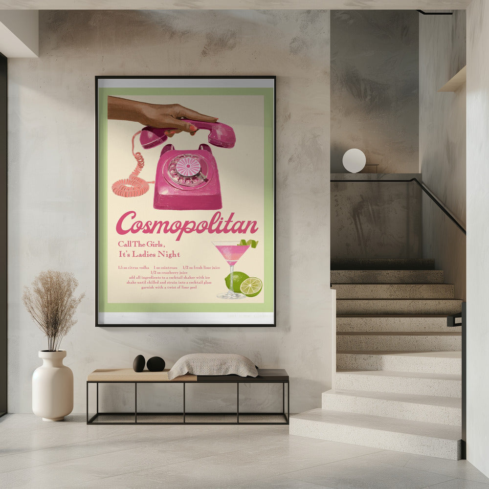 JLR Cocktails Cosmopolitan | Poster