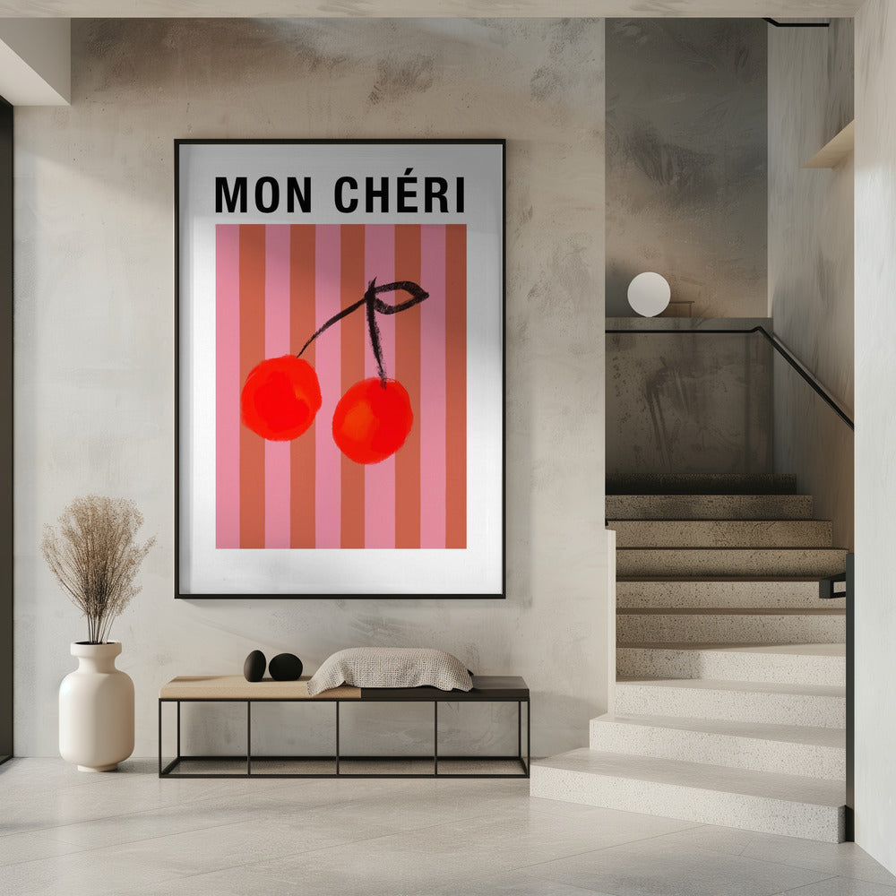 Gestreifte Kirschen Ratioiso | Poster