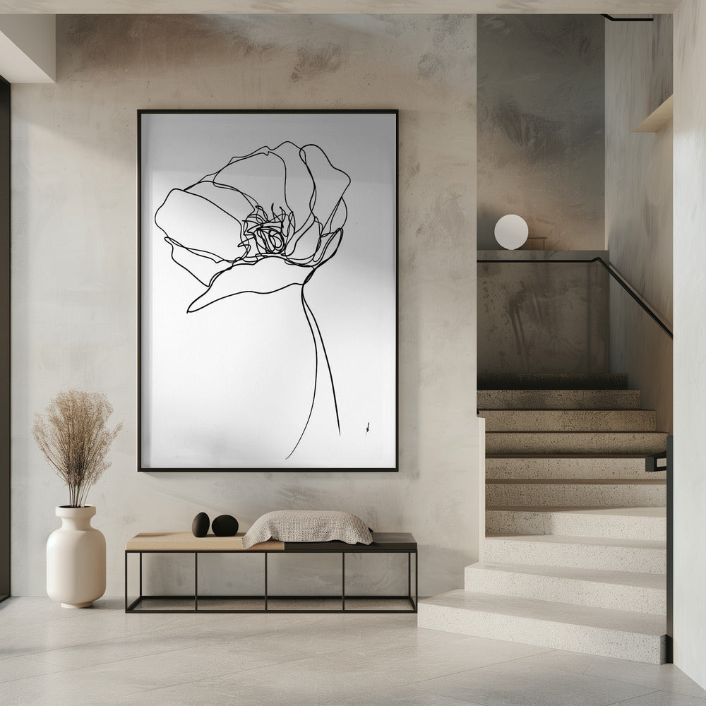 Poppy in One Line | Poster