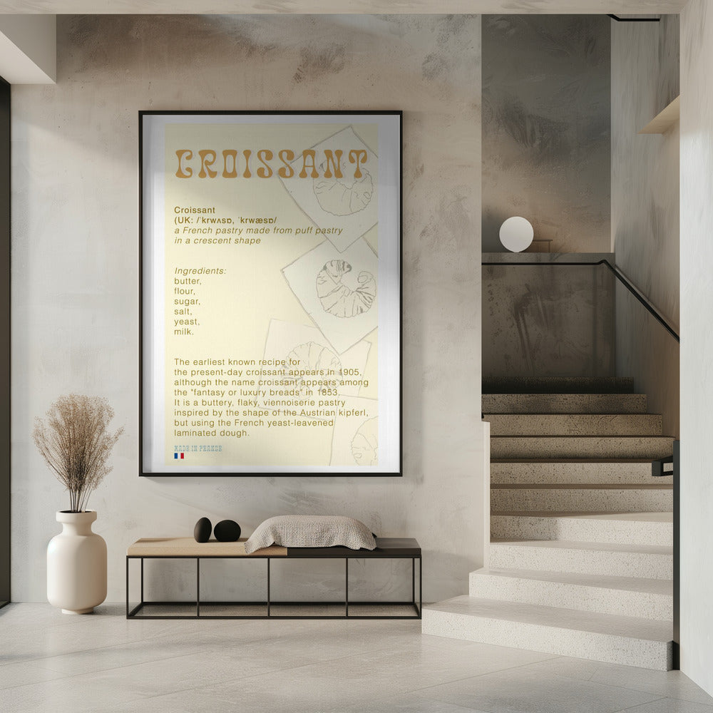 Croissant Coffee | Poster