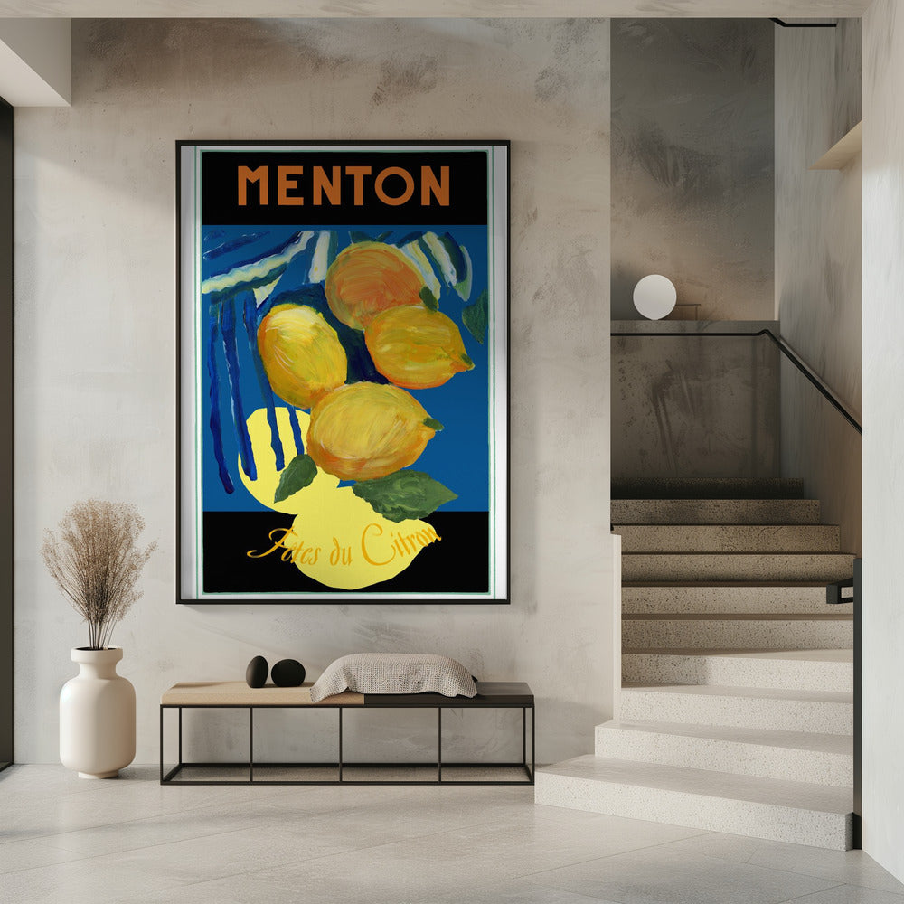 Zitronen Menton Zitrusfrucht Poster | Poster