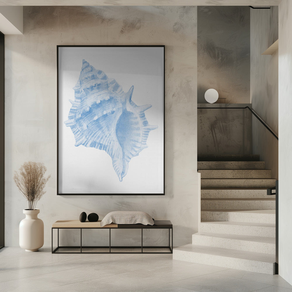 One Blue Conch | Poster