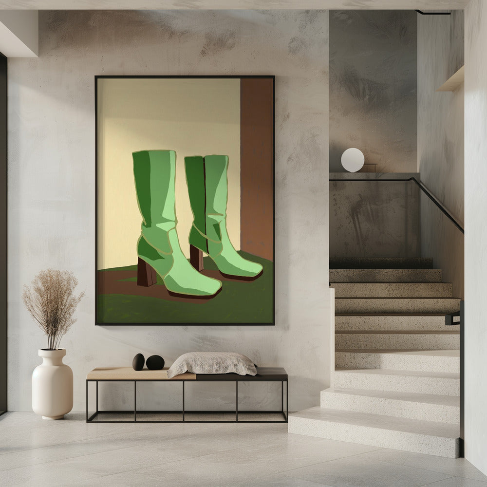 Grüne Stiefel | Poster