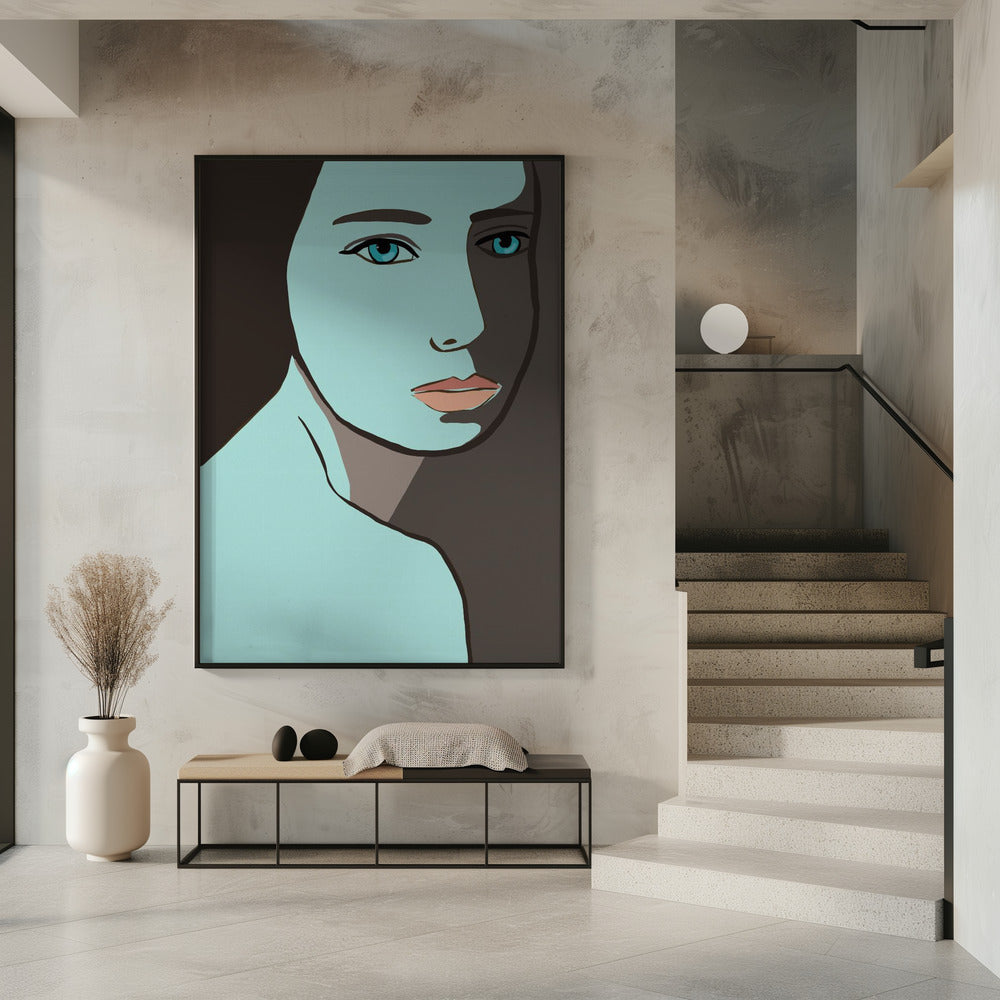 Blaue Frau | Poster