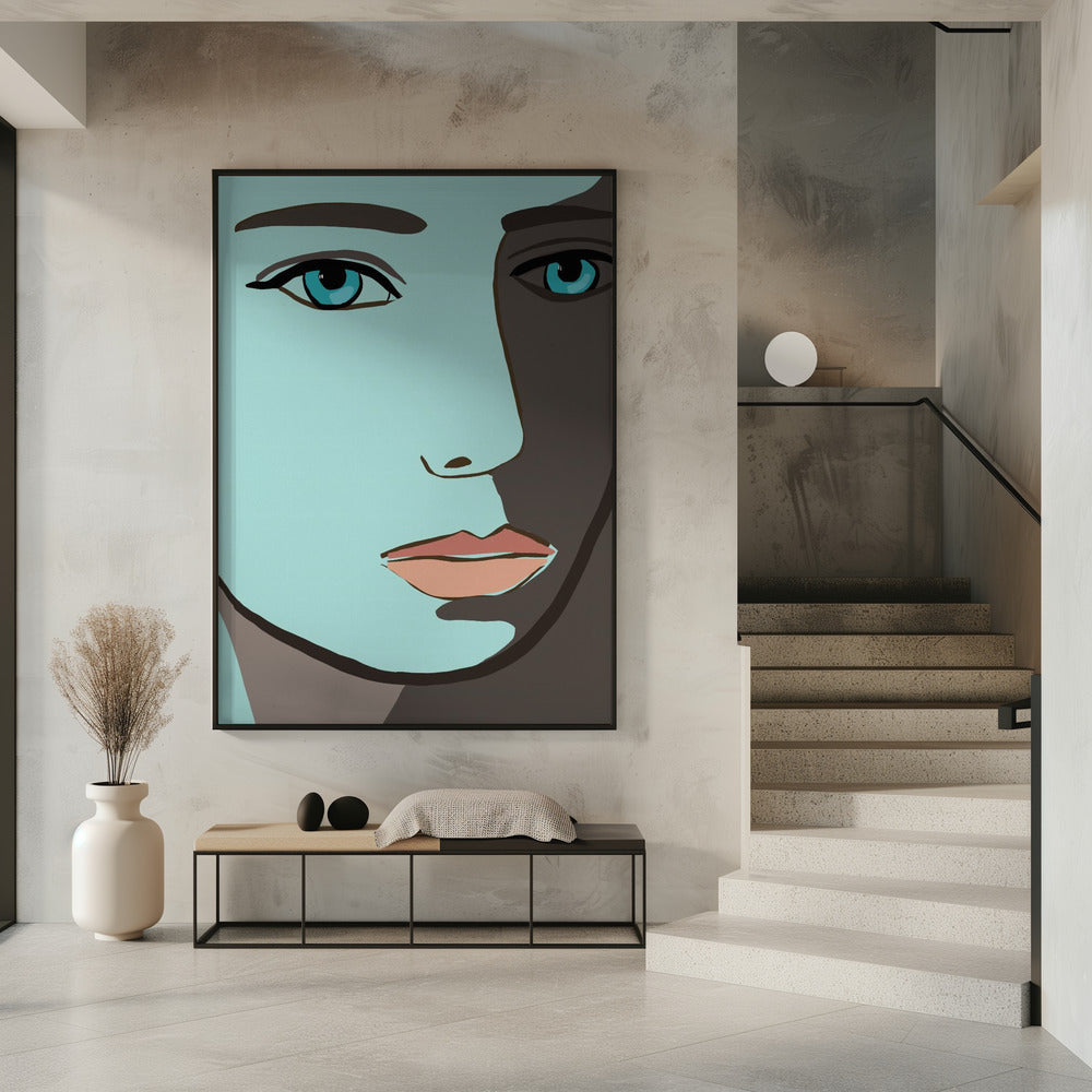 Blaues Gesicht | Poster