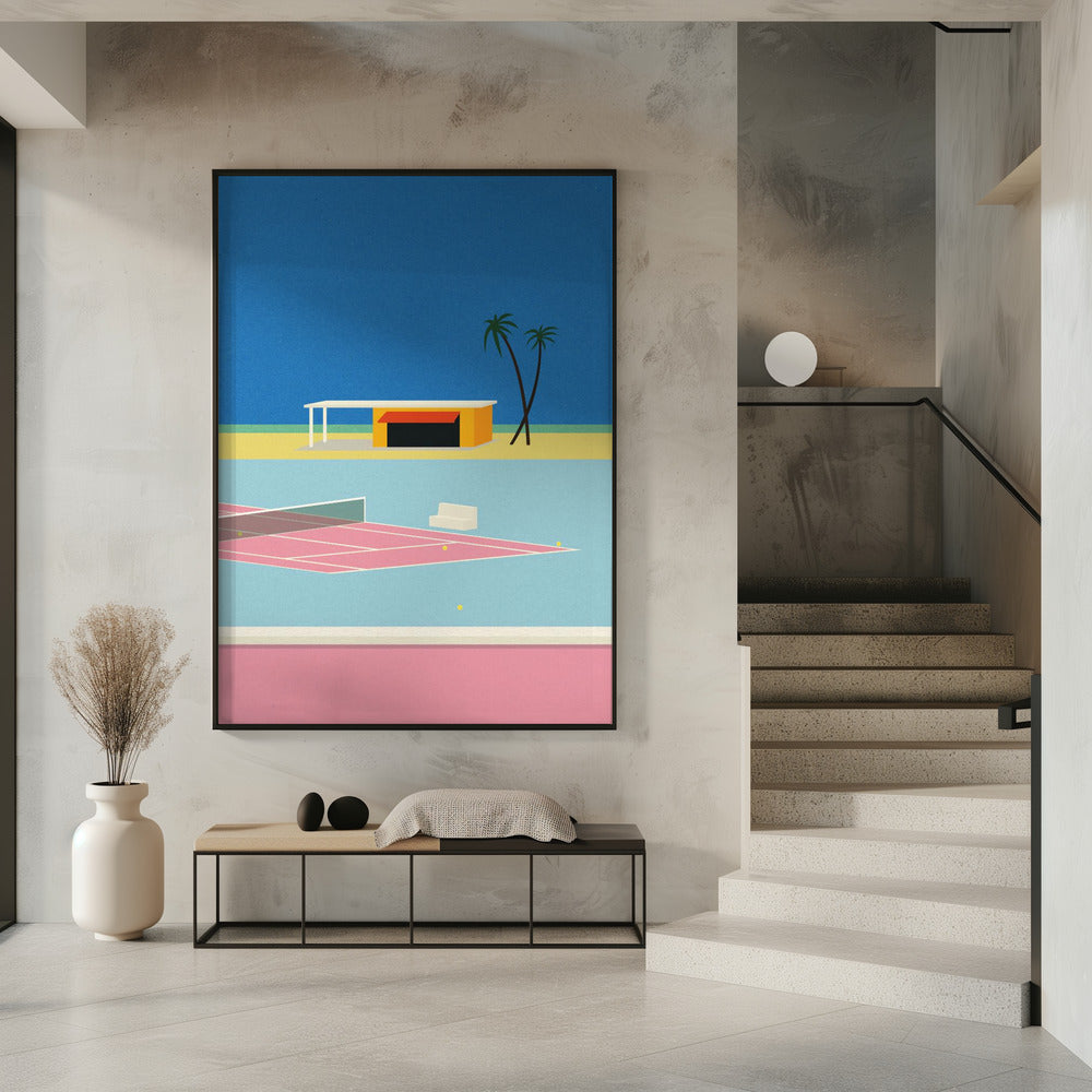 Tennis By the Beach | Poster