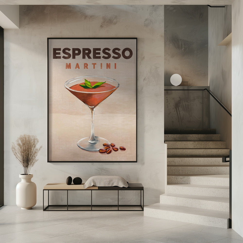 Espresso Martini Cocktail Bar Decor | Poster