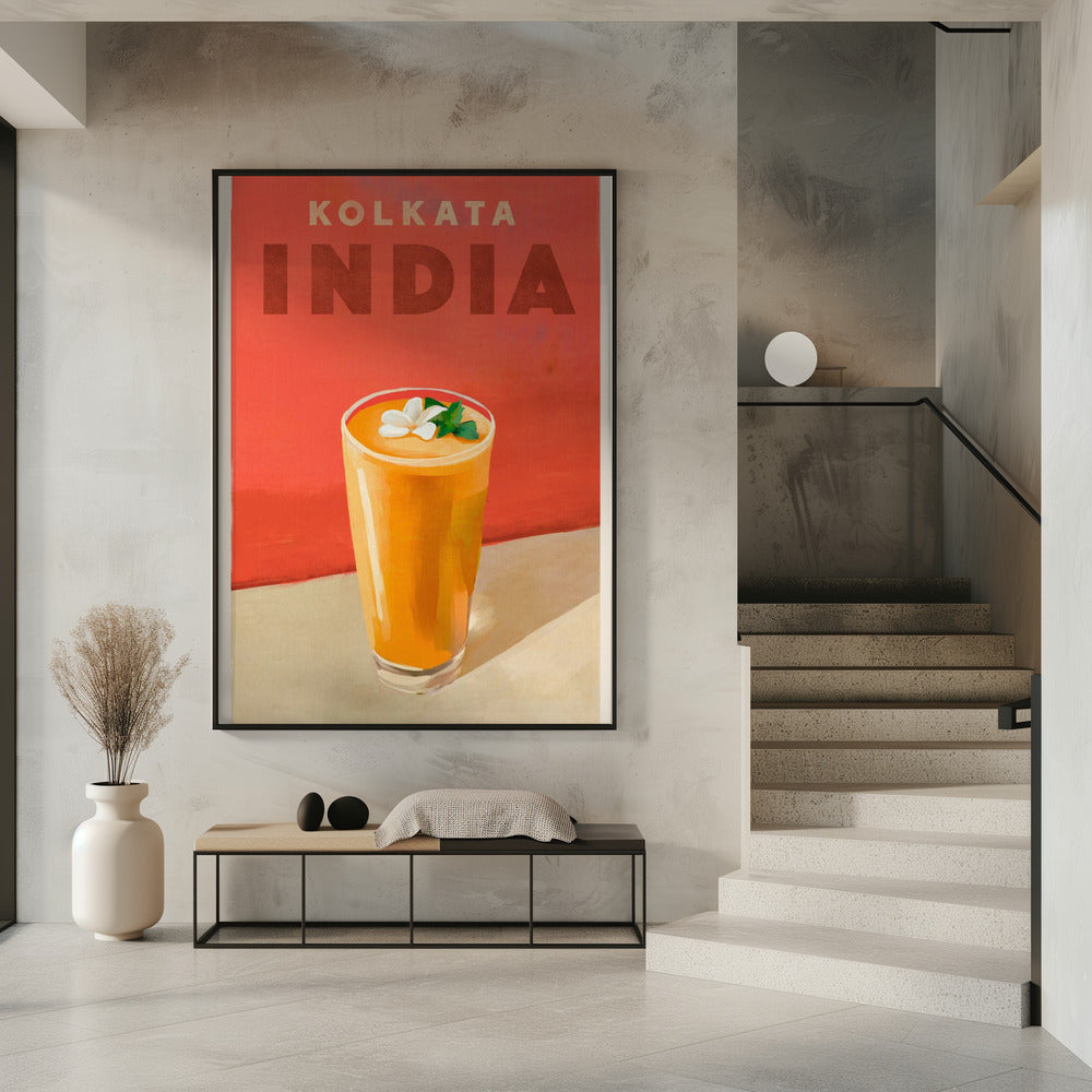 Reiseposter Cocktail Kolkata Indien | Poster