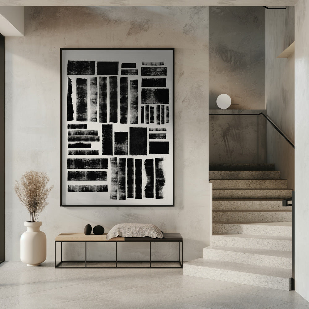 Monochrome Blocks | Poster