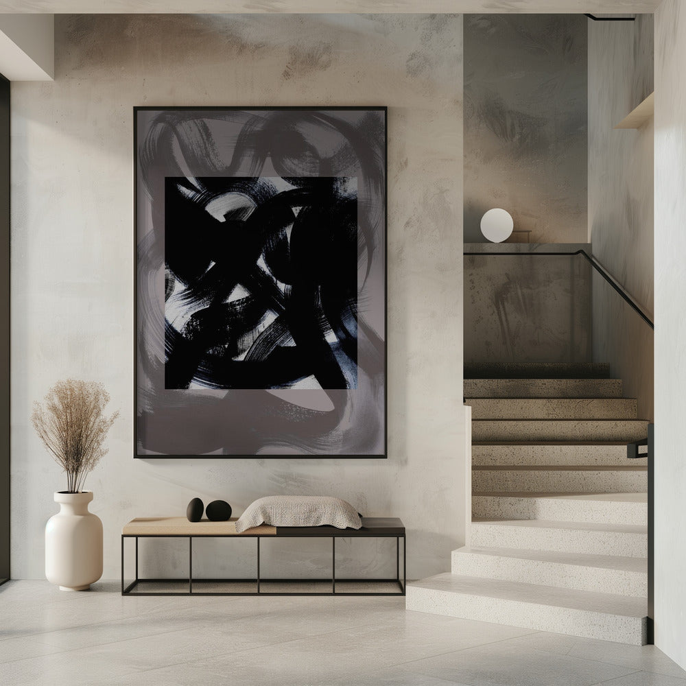 Abstrakte Pinselstriche 164Y | Poster
