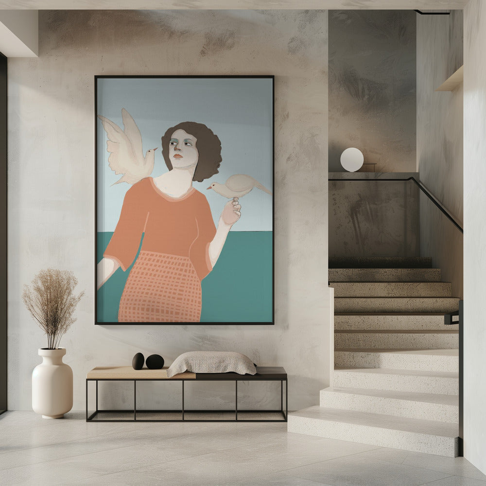 Friedenstaube Dame | Poster