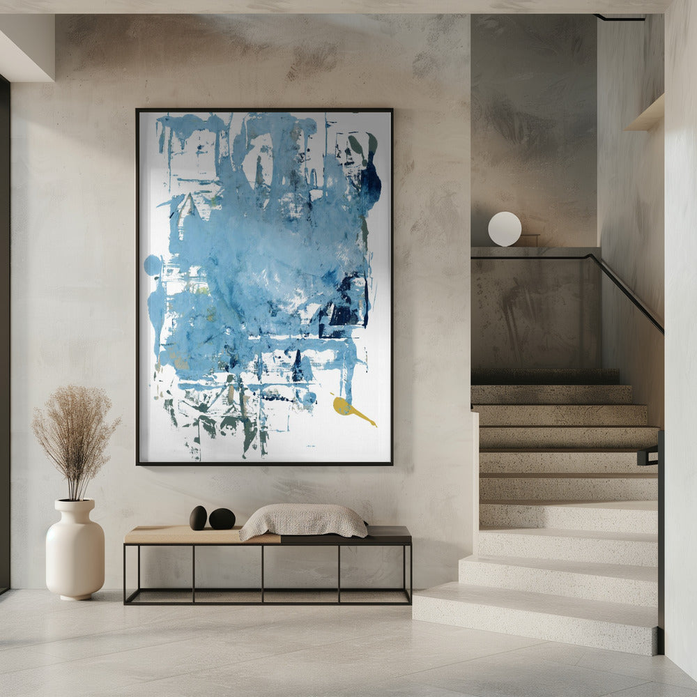 Abstract Blue Scrapes 1 | Poster