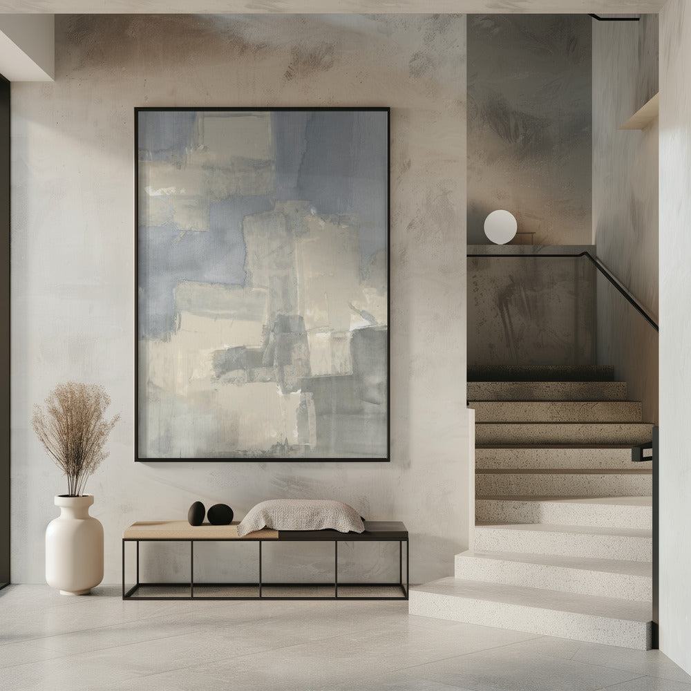 Abstrakte neutrale Formen in Grau und Beige 2 | Poster