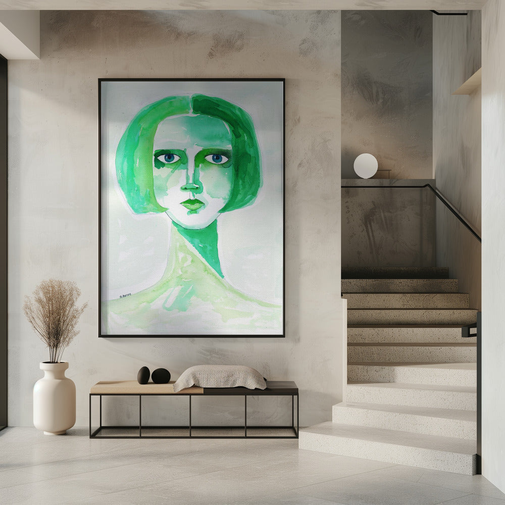 Grünes Mädchen | Poster