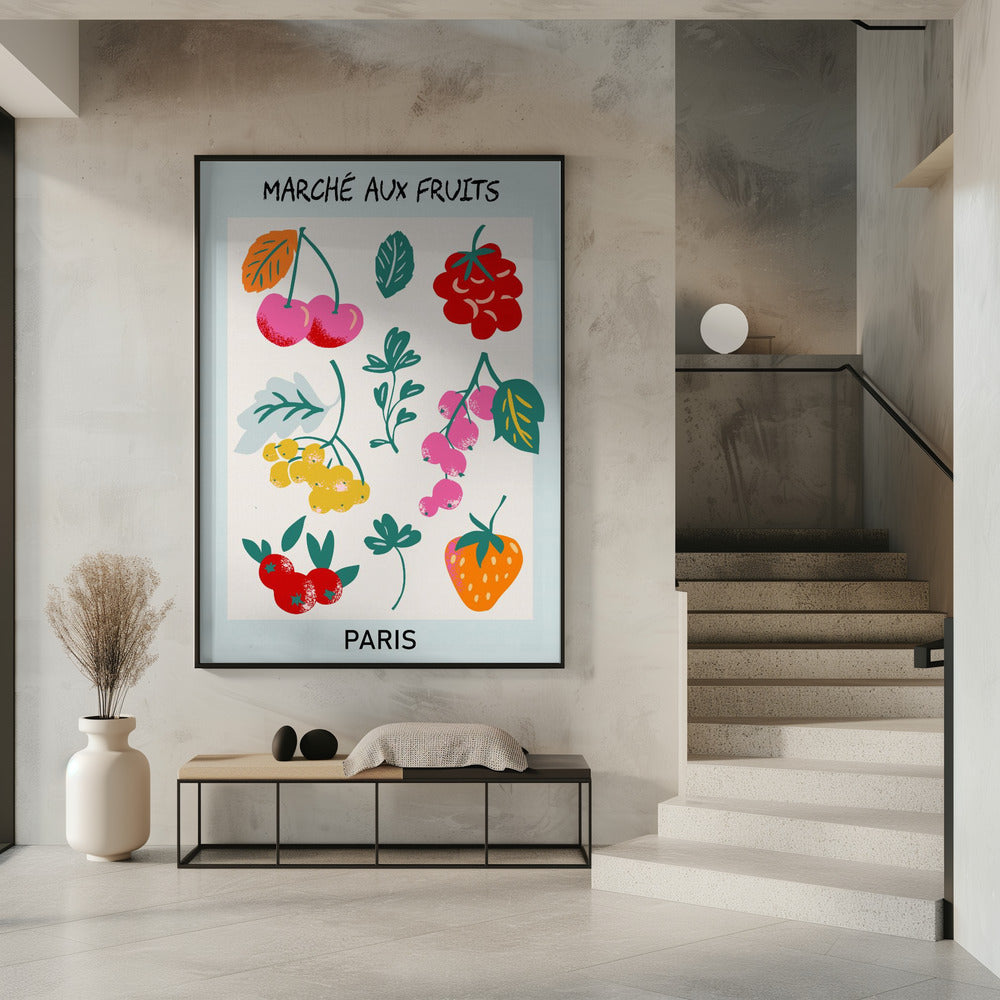 Obstmarkt Paris | Poster