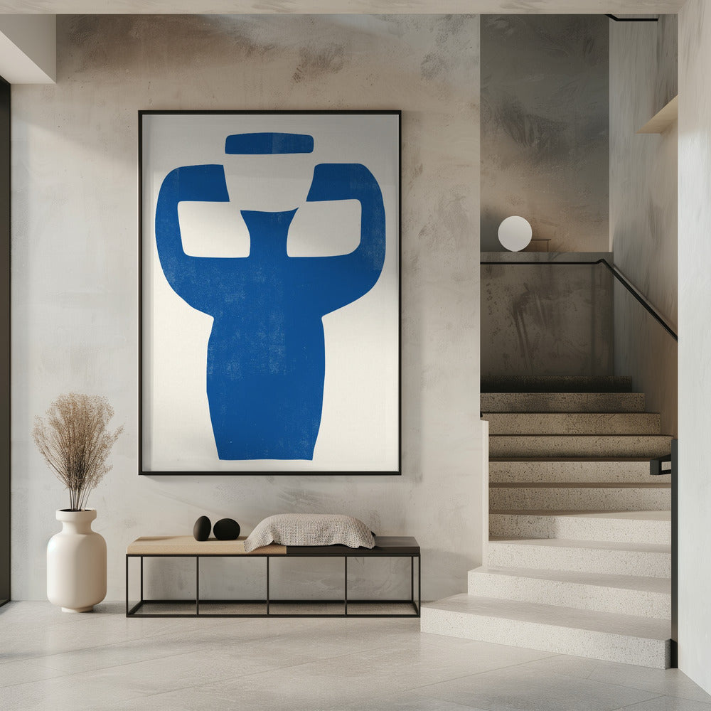 Vase Blau 04 | Poster