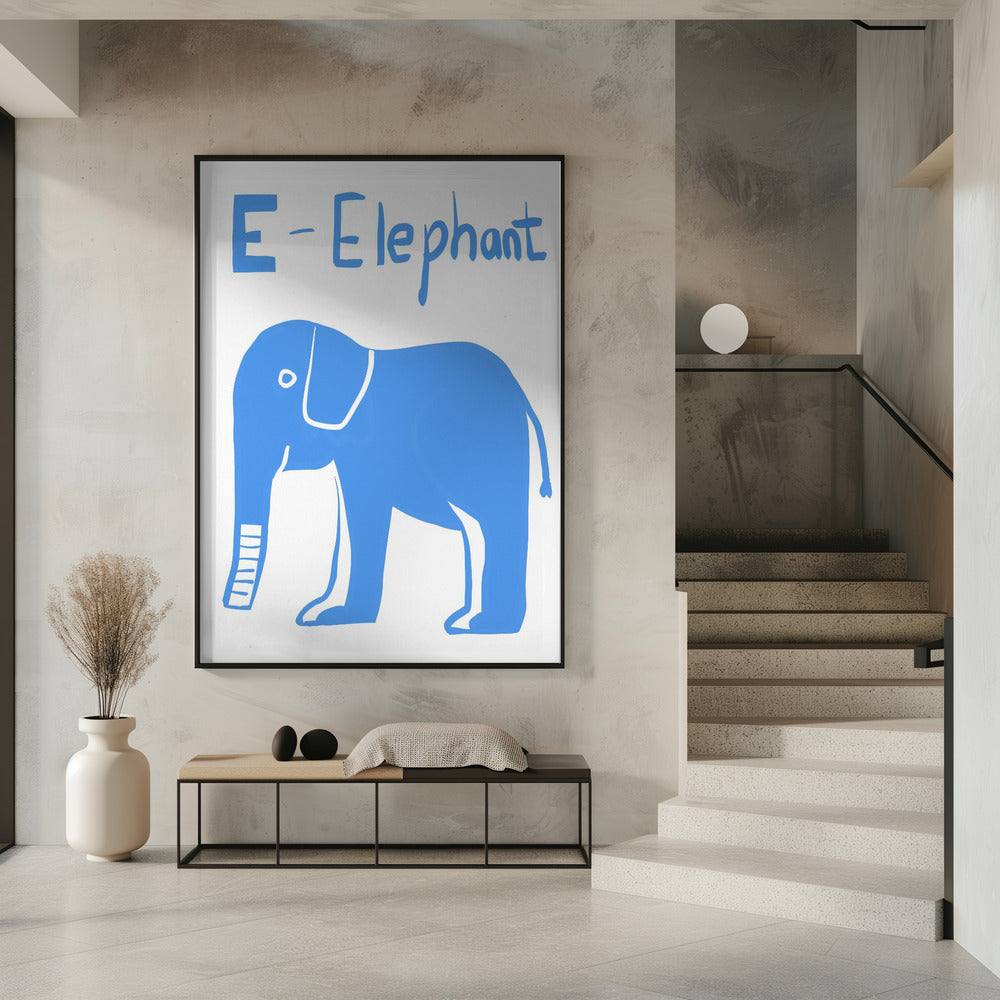 Großer blauer Elefant | Poster