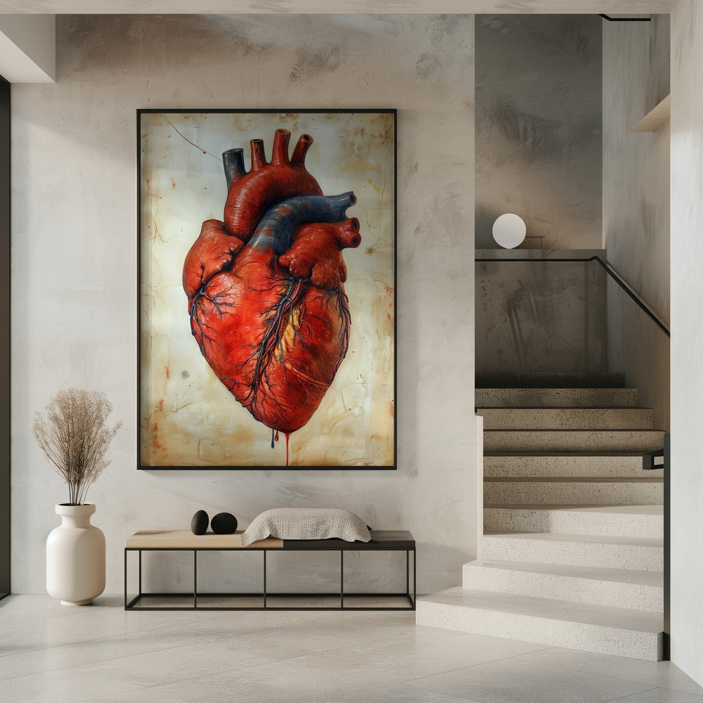 Anatomie Kunst 3 Herz | Poster