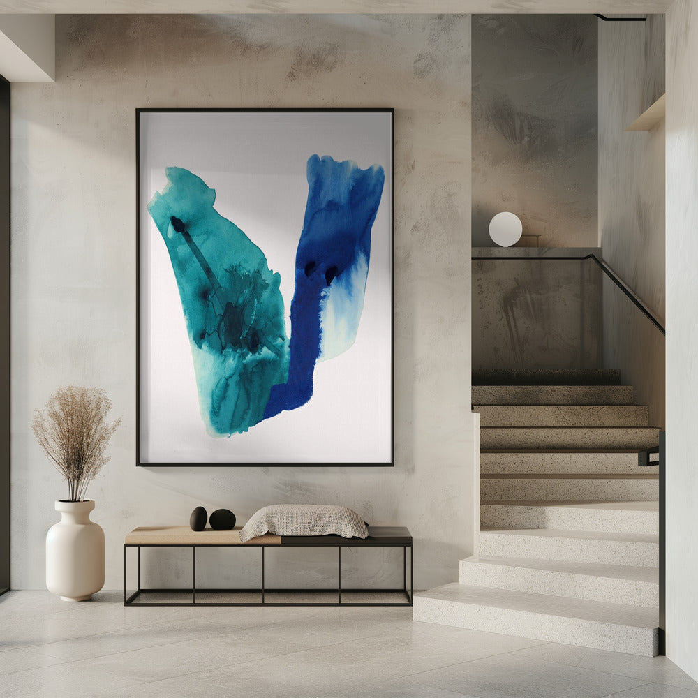 Abstract Watercolour Washes Shapes 2 | Poster