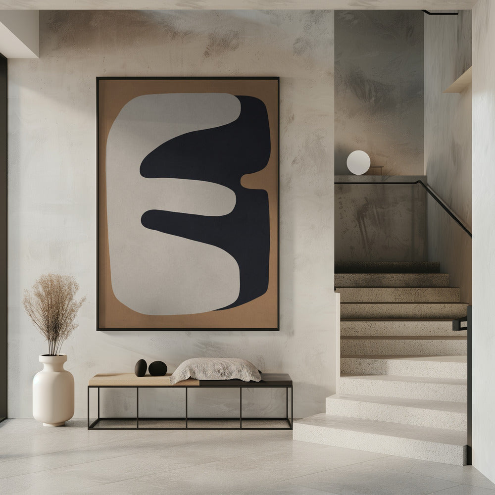 Braune und schwarze Kunst 3 | Poster