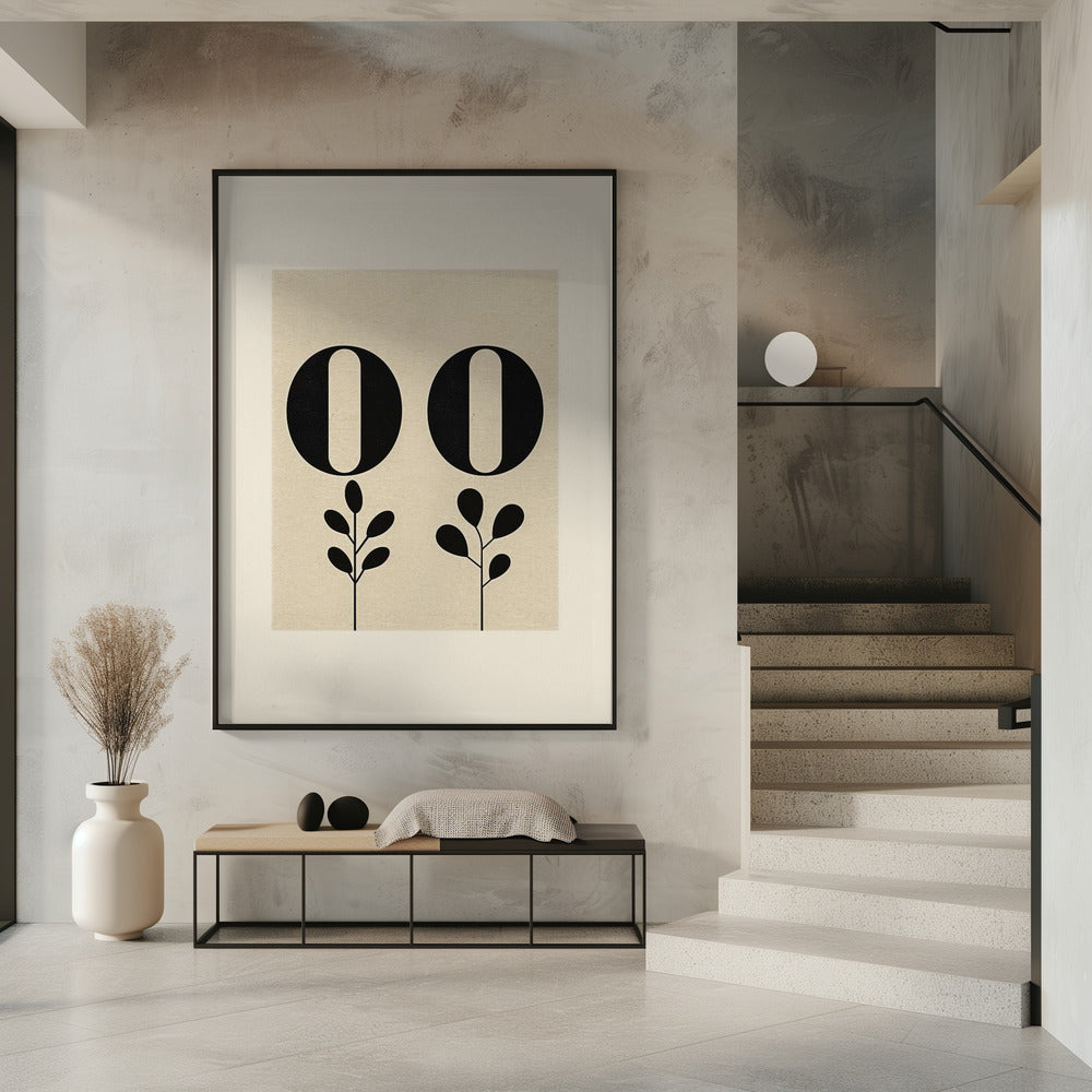 Florale Typografie | Poster