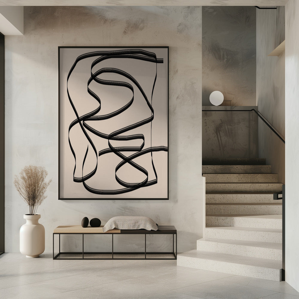 Flowing Lines Maze | Poster