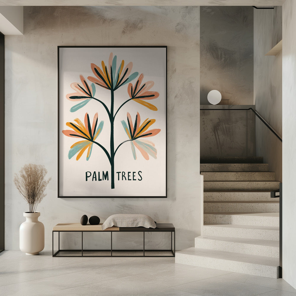 Tropische Pinselstriche | Poster