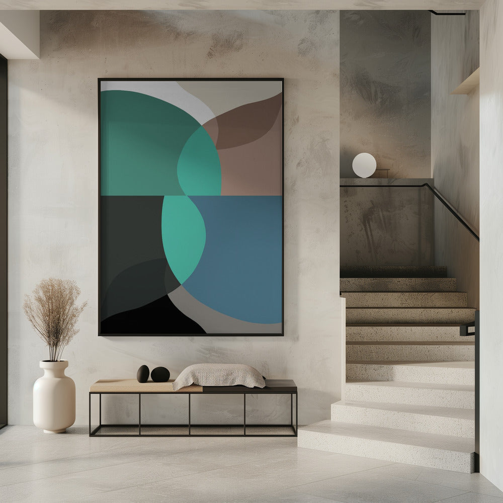 Abstract Shapes Art Print No 2 | Poster