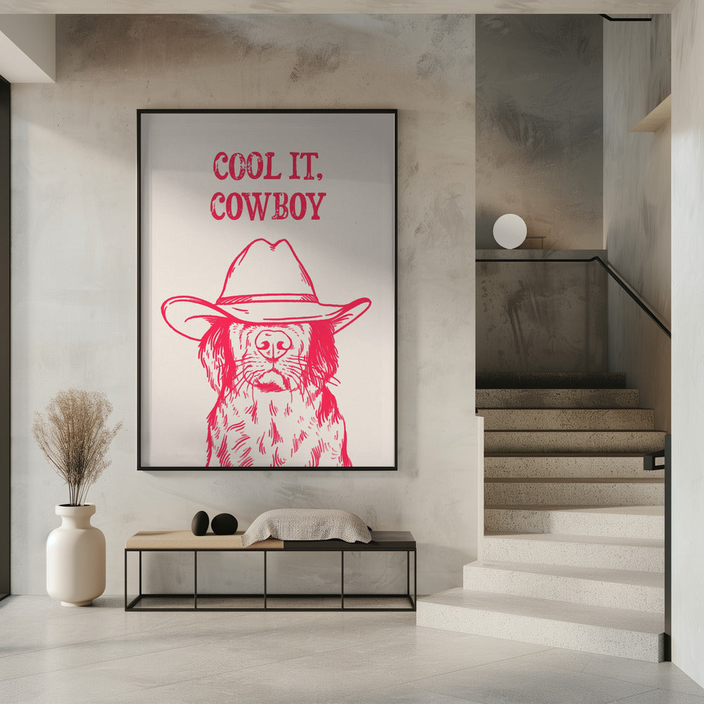 Cooles Cowboy-Pink | Poster