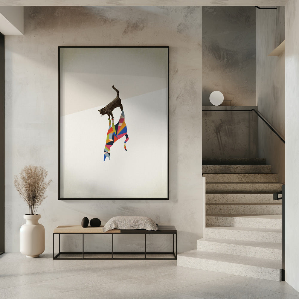 Walking Shadow, Cat | Poster