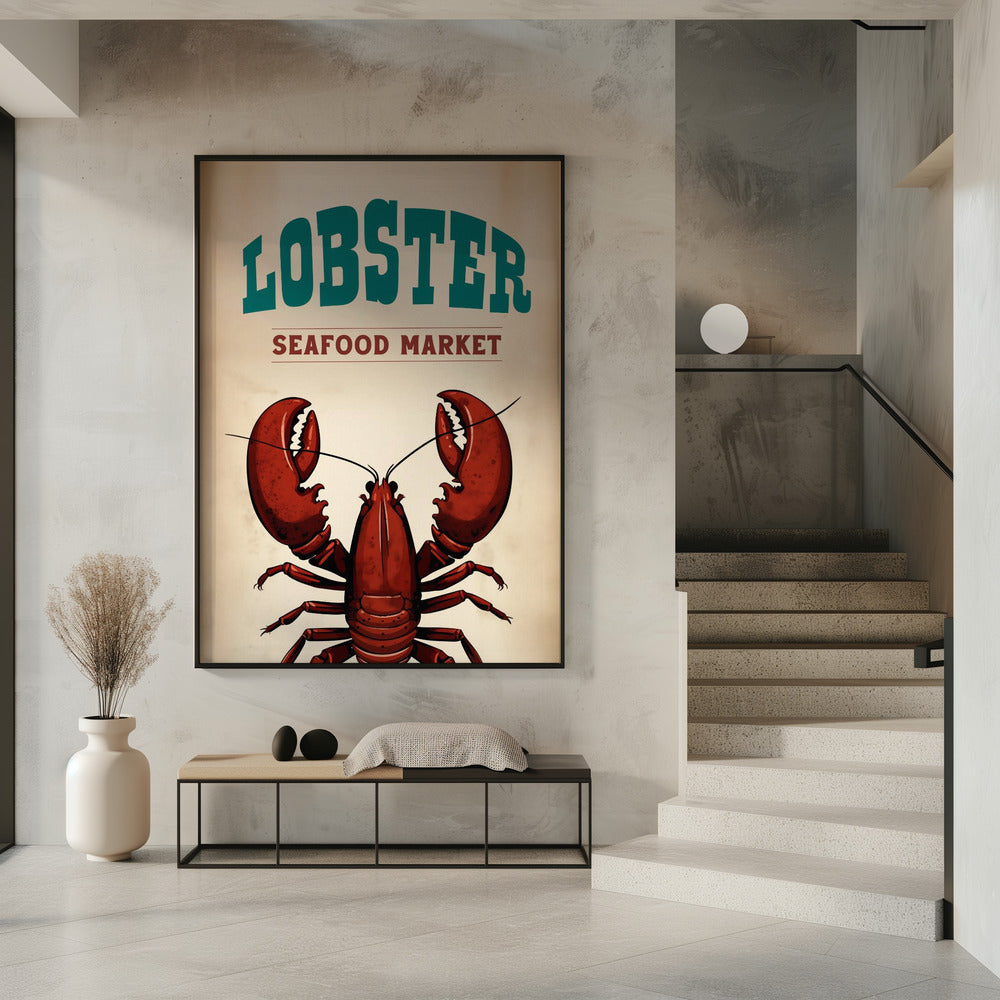 Hummer-Meeresfrüchtemarkt | Poster